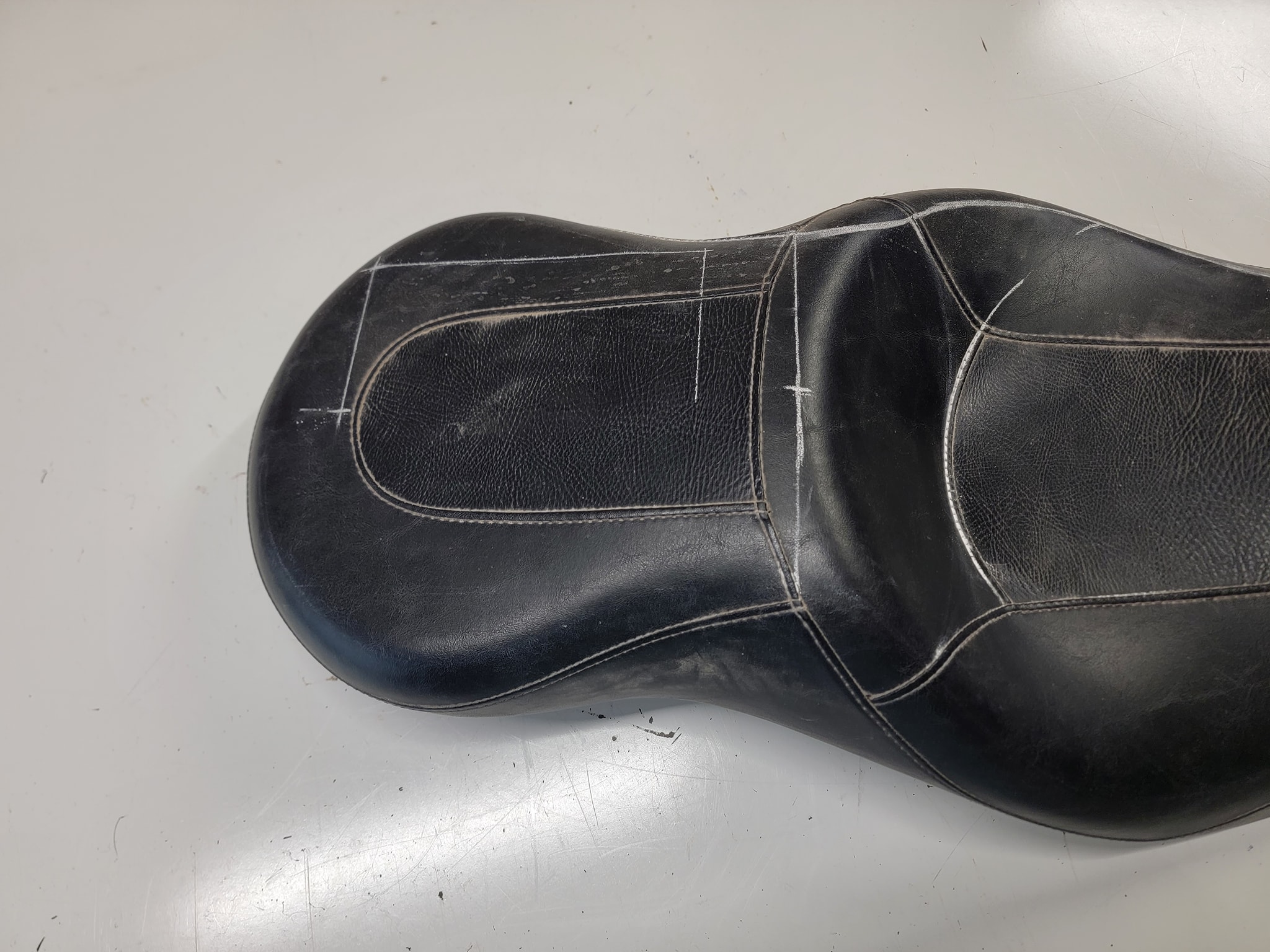 Custom One-Of-A-Kind Harley Seat detail